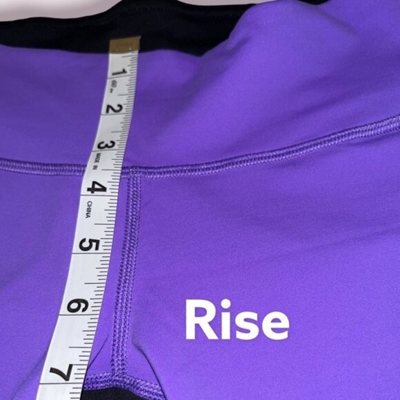 Lululemon Athletica Ignite Crop Power Purple Colorblock Leggings Womens - Picture 10 of 10